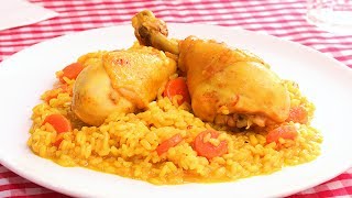 Paella de arroz con pollo ¡Como hacer la receta secreta de un chef con estrella Michelin [upl. by Yztim]