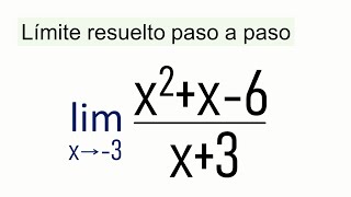 QUÉ ES UN LÍMITE DE UNA FUNCIÓN Y CÓMO CALCULARLO PASO A PASO [upl. by Oir]