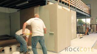 Rendering Cement Sheet and Blueboard Walls with Rockcote [upl. by Tiffy]