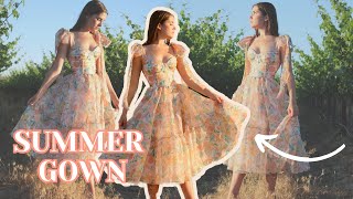 I Made a Gown for Summer Bustier Bodice Princess Dress DIY [upl. by Tabib]