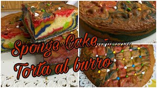 Torta Arcobaleno 🌈 Ricetta Sponge Cake ricetta facile da fare 👍 [upl. by Mohun]