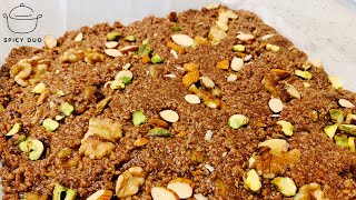 Famous Multani Sohan Halwa Recipe ☺️ Homemade Habshi Halwa [upl. by Auhsot]