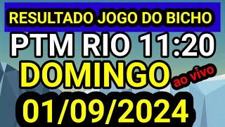 Resultado jogo do bicho PTM DOMINGO ao vivo 1100 hr hoje ao vivo 01092024  DOMINGO [upl. by Pozzy107]