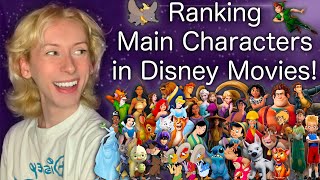 RANKING MAIN CHARACTERS IN DISNEY MOVIES 🐘🍝🏰 with Nicky Marra [upl. by Enilesor131]