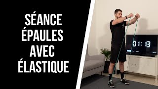 🔥Muscler ses épaules avec un élastique N°1  Séance dentraînement de 20minutes pour les épaules🔥 [upl. by Ardnosal]