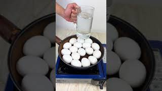 I throw the oil in the garbage can and now only fry eggs in water Pt1 fypシ゚viral viralshort [upl. by Maxantia]