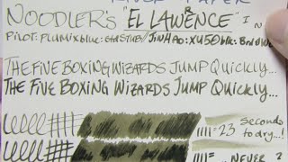 Ink Review Noodlers quotEl Lawrencequot Ink [upl. by Dleifniw685]