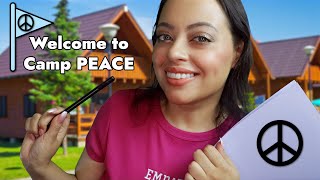 ASMR Camp Counselor Prepares You for Summer Camp RP  Welcome to Camp PEACE whispered [upl. by Delaney]