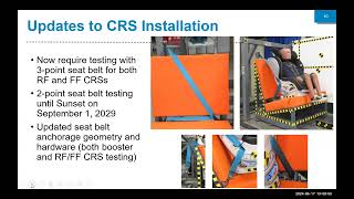 FMVSS 213 Updates Rulemaking and ComplianceEnforcement [upl. by Leviram186]