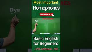 Homophones  Most important homophones  Homophones examples [upl. by Edbert]