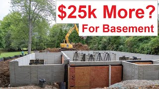 New Home Slab vs Basement Foundation Cost Difference [upl. by Haskel]