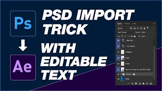 Importing amp Animating Photoshop files in After Effects tips [upl. by Ahsile335]