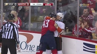 Kevin Bieksa vs Tom Wilson Dec 16 2017 [upl. by Led]