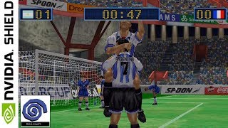 Virtua Striker 2 Ver 20001 Sega Dreamcast  NVIDIA SHIELD TV  Reicast Android  1080p [upl. by Aivatahs]