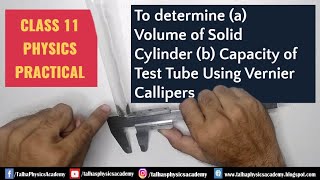 Vernier Caliper Class 11 Physics Practicals Sindh Board 2024 [upl. by Ydniahs]