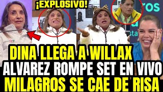 VIRAL DINA RETUMBA WILLAX EN VIVO Y CARLOS ÁLVAREZ LA HACE LINDA CON IMITACION EXPLOSIVA [upl. by Norym]