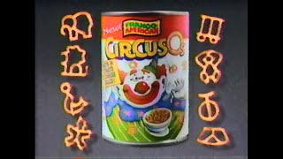 Circus Os SpaghettiOs by FrancoAmerican ad from 1990 [upl. by Fast291]