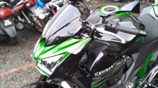 Kawasaki Z800 original wind screen [upl. by Avrit]