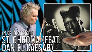 Tyler The Creator  St Chroma feat Daniel Caesar  Office Drummer First Time Hearing [upl. by Beera212]