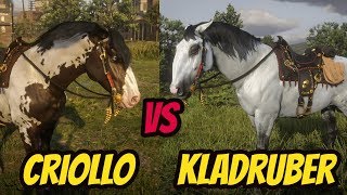 Criollo VS Kladruber Best Horse  Red Dead Online [upl. by Lienhard]