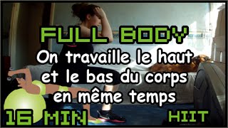 FULL BODY HIIT 4  Haut et bas du corps en même temps [upl. by Ainival]