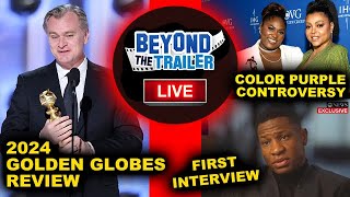 Golden Globes 2024 Winners amp Review Jonathan Majors GMA Interview The Color Purple Controversy [upl. by Asenev]