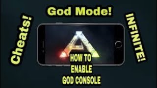 🔥ARK MOBILE GOD CONSOLEGOD MODE HOW TO ACTIVATE🔥 [upl. by Emie996]