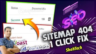 How to Fix WordPress Sitemap 404 Error Fix Rank Math In 1 Click  Fix 404 Error in Search Console [upl. by Adao]