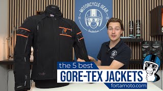 The 5 BEST waterproof GORETEX motorcycle jackets of 2024  FortaMotocom [upl. by Ettebab]