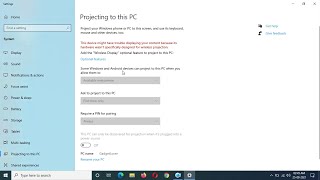 How to Fix if Projecting to This PC is Greyed Out amp Disabled in Windows 10 Laptop and Desktop [upl. by Hayman602]