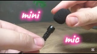 ASMR l Trying out my Mini Mic l No Talking l Mic Pumping Rubbing Scratching l Foam Cover No Cover [upl. by Chelsae]