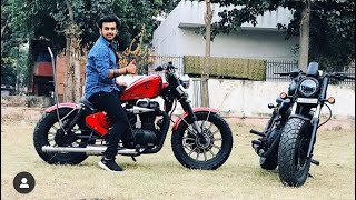 Royal Enfield modified  Bike modification  into Harley Davidson  Vampvideo [upl. by Ezmeralda546]