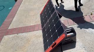 Ultimate Solar Power Combo Jackery SolarSaga 100W  Explorer 500 Charging Guide [upl. by Novaat]