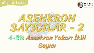 ASENKRON SAYICILAR  2  4 BİT ASENKRON YUKARI İKİLİ SAYICI [upl. by Constantine174]