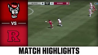 NC State vs Rutgers Match Highlights  2024 ACC Womens Soccer [upl. by Enelia]