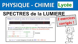 Spectres démission lumineux 2 exercices incontournables Seconde 1ère Terminale Spé physique [upl. by Quartas]