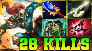 28 Kills  Ultra Kills Huskar  Huskar Dota 2 Mid Jungle 737 Meta Pro Gameplay Guide Build [upl. by Yvad]