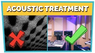 ACOUSTIC TREATMENT  How to Build a KILLER Home Studio [upl. by Welton]