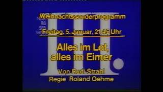 1979 Programmhinweistafeln und Ansage Weihnachtssonderprogramm NDRRBSFBWDR [upl. by Eigger636]