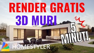 3d per Render veloci con Homestyler Tutorial n2 [upl. by Leuas]