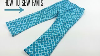 How to sew pants All you need is a simple pants sewing pattern and this video tutorial DIY Crush [upl. by Ashly]