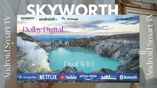 ⭕Skyworth Smart TV 43 Android unboxing and setup [upl. by Aennaej]