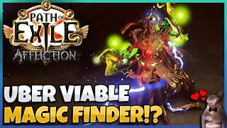 POE 323 Magic Finding Powerhouse Poison Penance Brand Pathfinder MF Build Guide  Affliction [upl. by Anyak311]