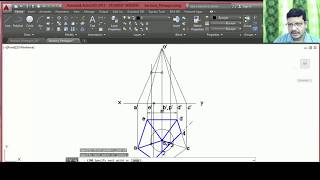 Sections of Solids  Pyramid problem using AutoCAD [upl. by Julietta797]