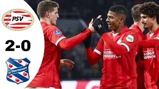 PSV Eindhoven VS SC Heerenveen 20 Highlights  Eredivisie 20232024 [upl. by Torrance]