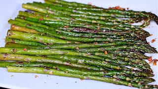 Garlic Roasted Asparagus  How to Roast Perfect Asparagus [upl. by Ahsilaf]