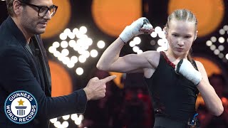 Most punches in one minute female  Guinness World Records [upl. by Asiled319]