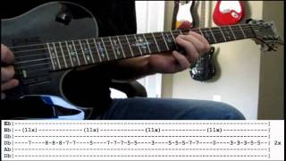 Seether  Forsaken guitar cover WITH TABS [upl. by Eberto]