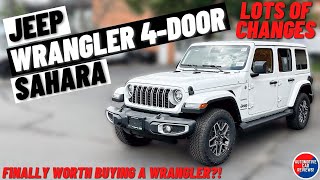 NEW 2024 JEEP WRANGLER SAHARA  Full Walkaround Review  Finally Worth Buying The Wrangler [upl. by Krenek]