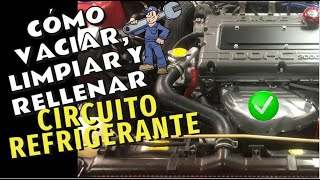 ✅ VACIAR LIMPIAR y RELLENAR ❄️ LIQUIDO REFRIGERANTE motor 4G63 👍 [upl. by Fridlund320]